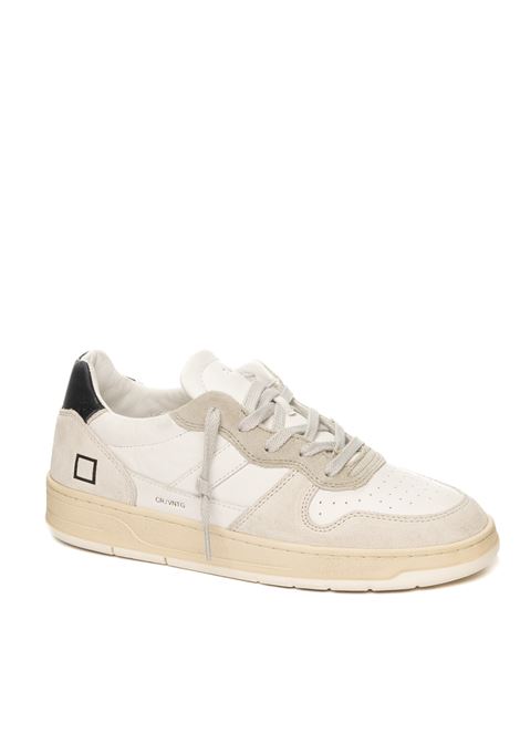 sneaker court 2.0 vintage bianco/blu D.A.T.E. | COURT 2.0 U VINTAGECALF-WHT/BLU